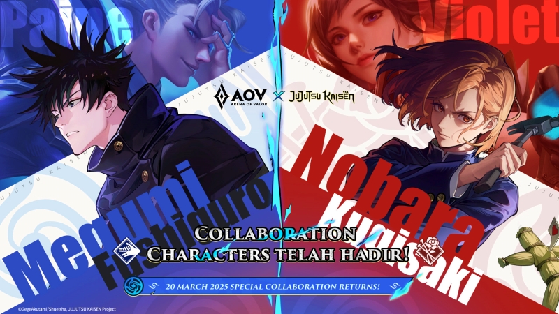 Arena of Valor × Jujutsu Kaisen Hadir Lagi! Kini Ada Skin Megumi Fushiguro dan Nobara Kugisaki!