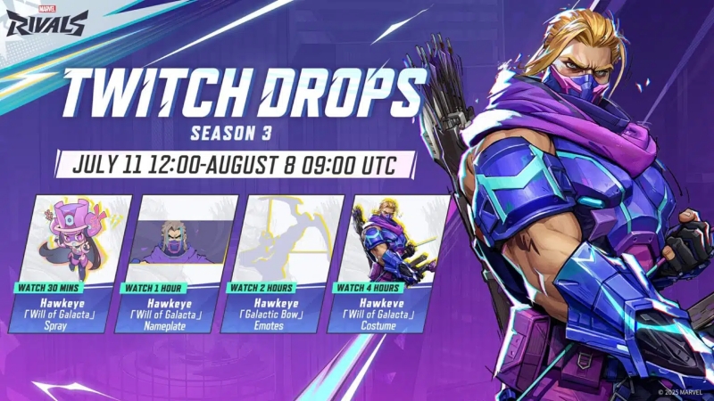 Marvel Rivals Umumkan Twitch Drops Hawkeye Spesial untuk Season 3: The Abyss Awakens