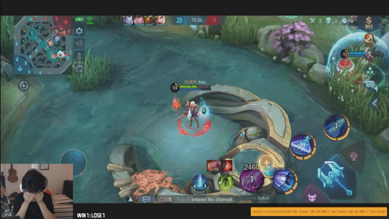 Jeje Adriel Terima Kabar Duka Ayahnya Saat Live Stream