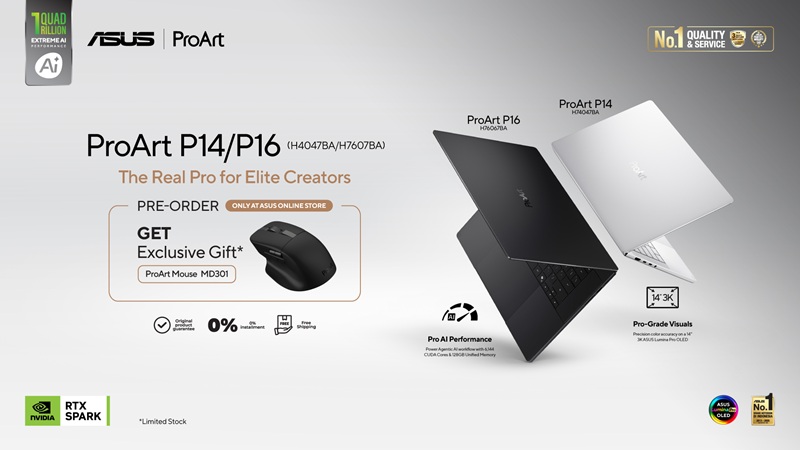 ASUS ProArt P14 dan P16