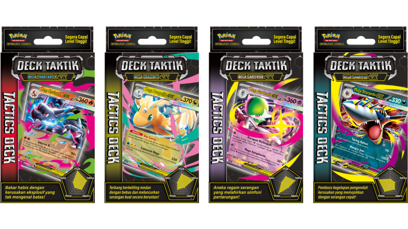 Pokémon Game Kartu Koleksi Rilis 4 Deck Taktik Mega Terbaru di Indonesia