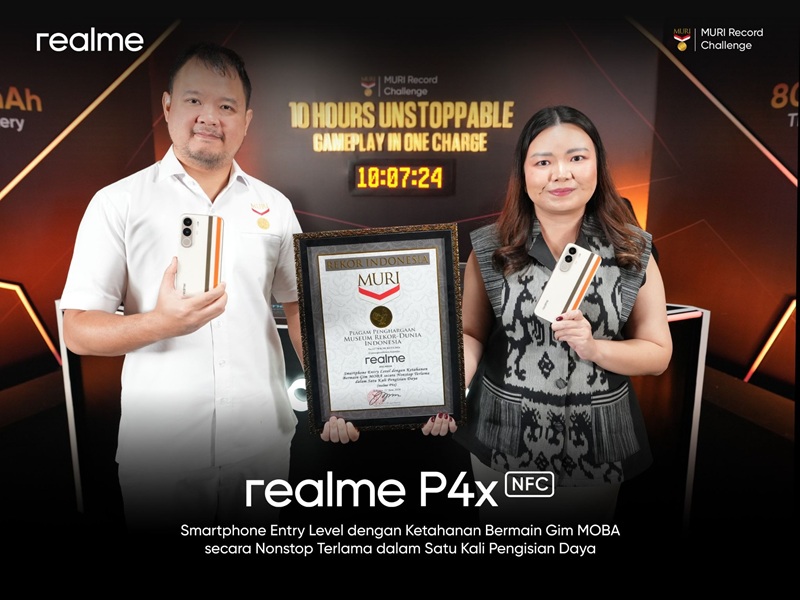 realme P4x Raih Rekor MURI