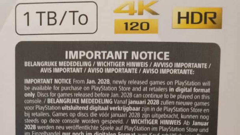 PS5 Mulai Pasang Label Peringatan Soal Akhir Era Disc, Sony Tegaskan Arah ke Game Digital
