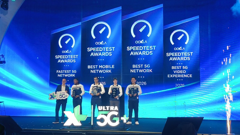 Ngebut dan Stabil, XL Dinobatkan sebagai Jaringan Mobile Terbaik Indonesia 2026 Versi Ookla