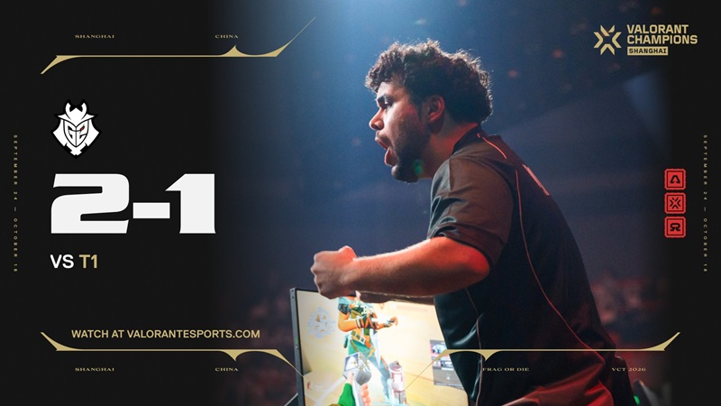 G2 Esports Lolos ke Empat Besar VALORANT Champions Shanghai 2026, T1 Tersingkir!