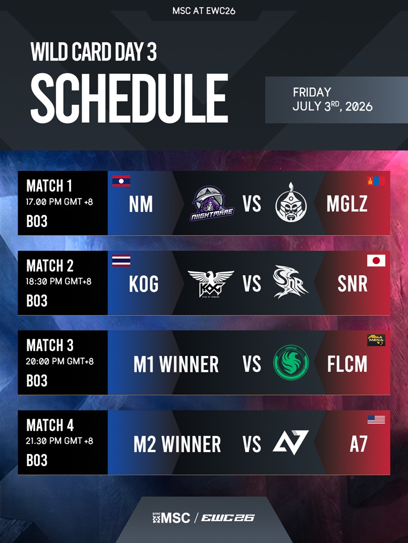 Jadwal Wild Card MSC 2026