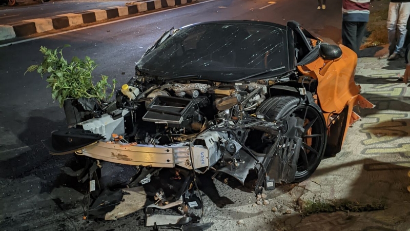 McLaren 720S Andra ST Terbelah Dua Usai Kecelakaan di Sukoharjo