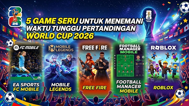 5 Game Seru untuk Menemani Waktu Tunggu Pertandingan Piala Dunia 2026